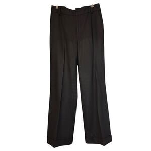Lauren by Ralph Lauren Wool Black Dress pants with Cuffed hems Women's size 8